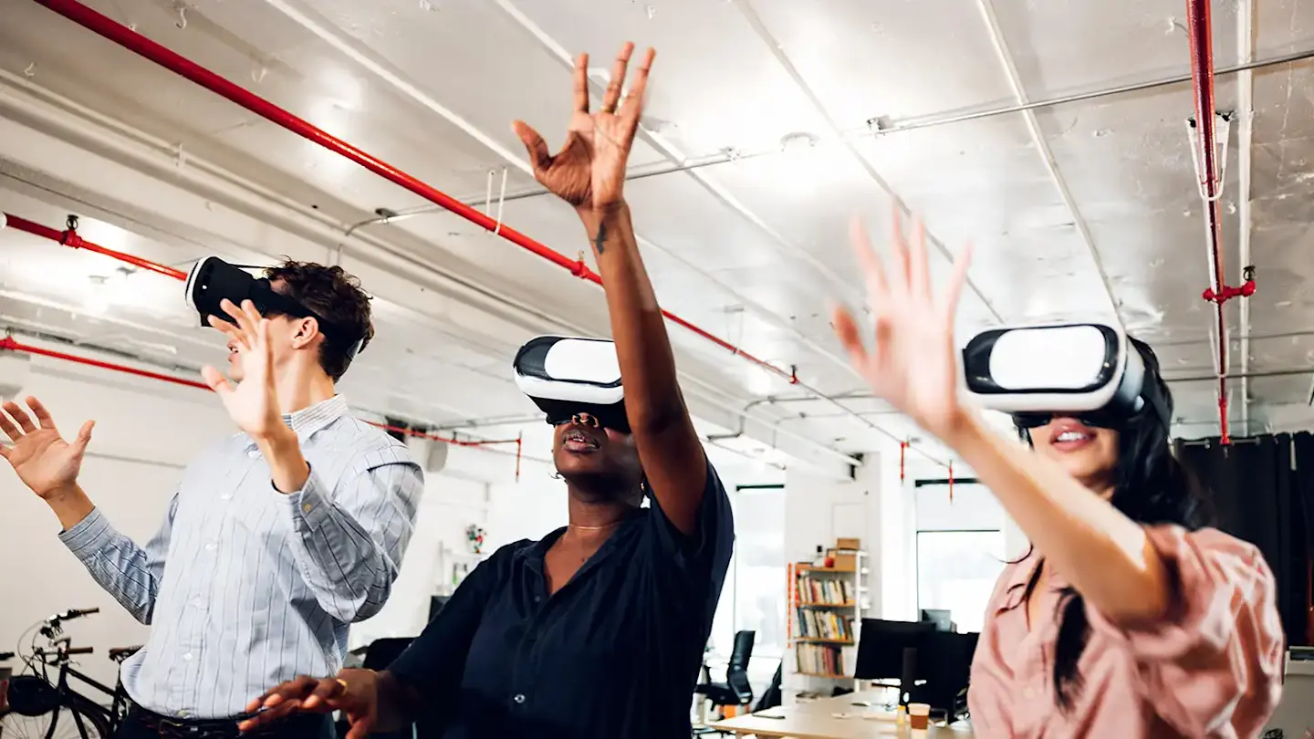 People with VR Headsets